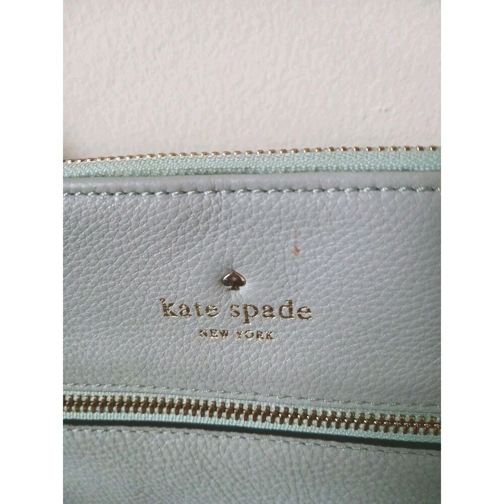 Kate Spade Pebbled Mint‎ Green Leather Crossbody Bag - Picture 3 of 8